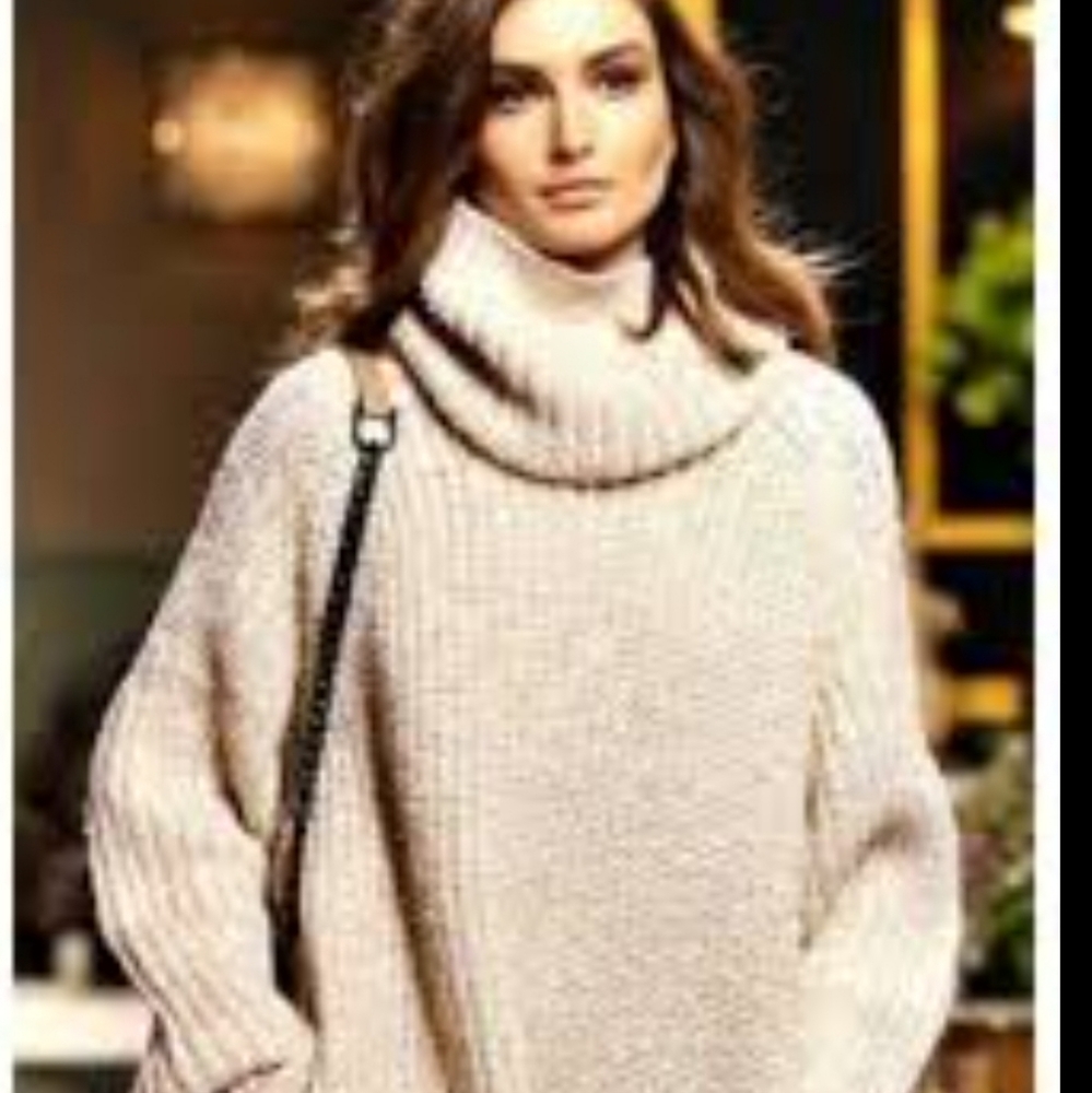 Olive green over size sweater/dres